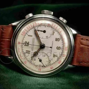 Chronometer Henglebert - Original 1930`s Step-Case Chronograph - Cal. Angelus 215